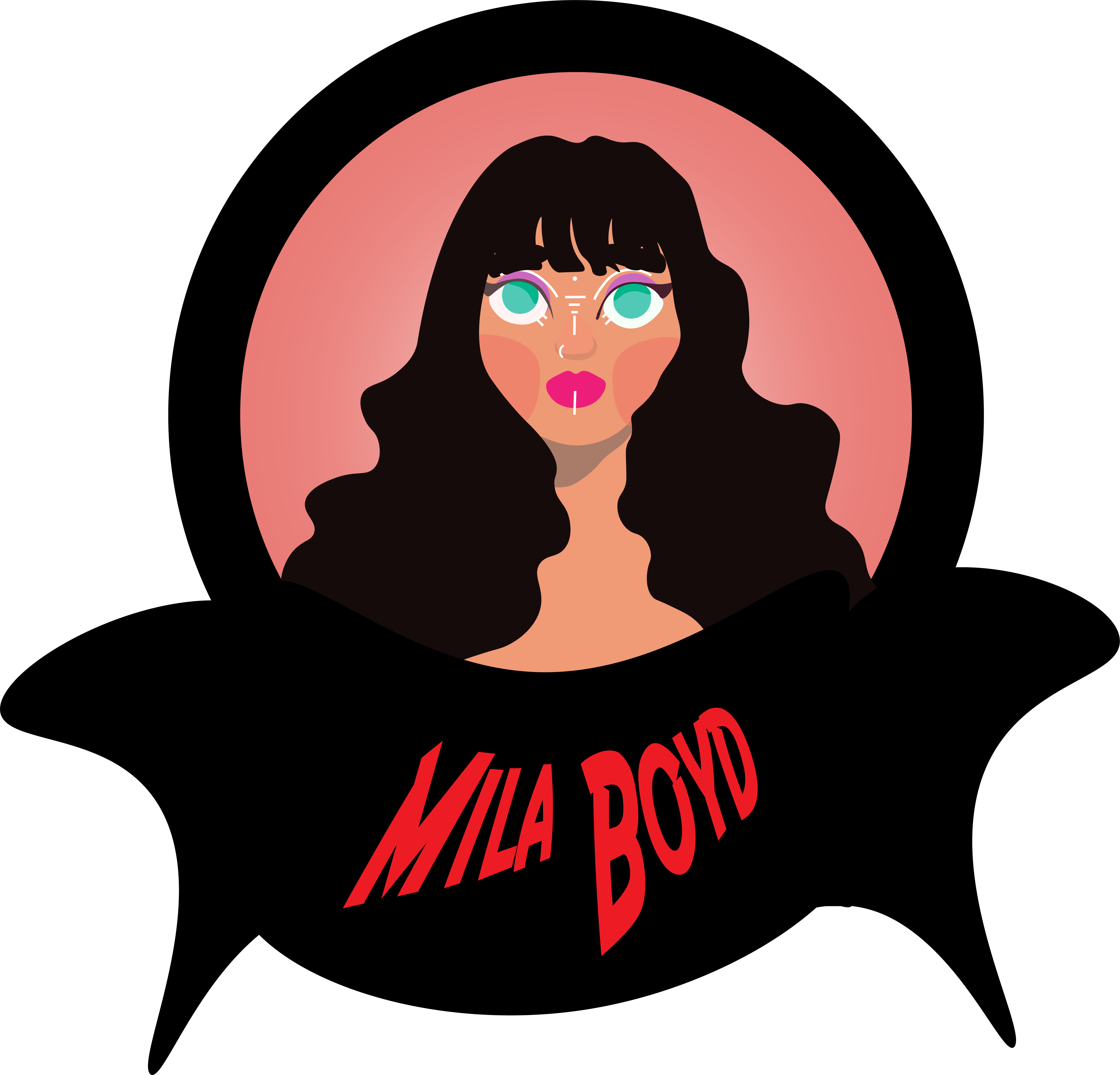 Mila Boyd hair logo mark